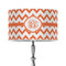 Chevron 12" Drum Lampshade - ON STAND (Poly Film)