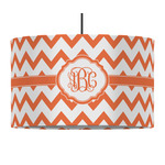 Chevron 12" Drum Pendant Lamp - Fabric (Personalized)