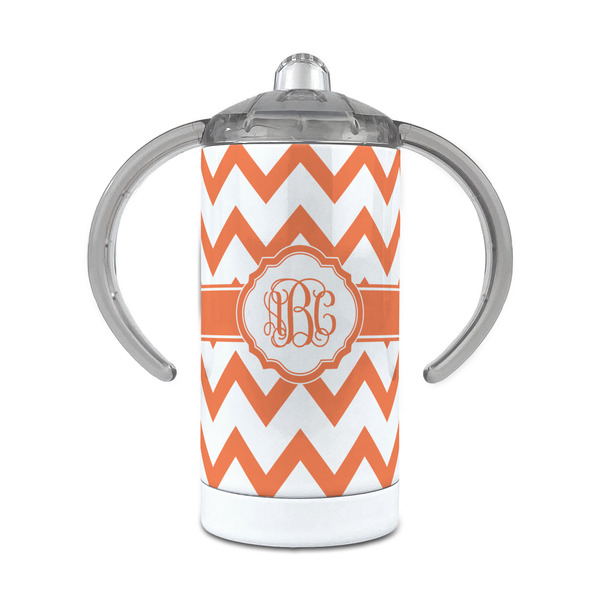 Custom Chevron 12 oz Stainless Steel Sippy Cup (Personalized)
