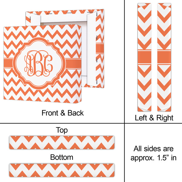 Chevron 12x12 - Canvas Print - Approval