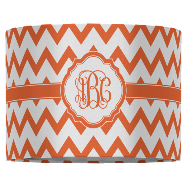Chevron 16" Drum Lampshade - FRONT (Fabric)