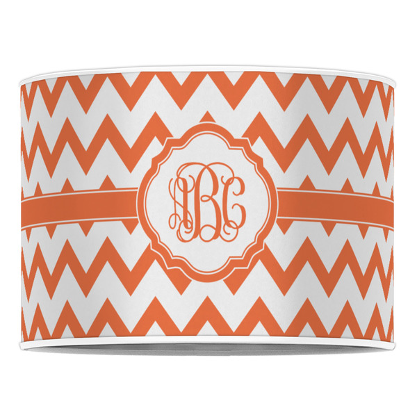Chevron 16" Drum Lampshade - FRONT (Poly Film)