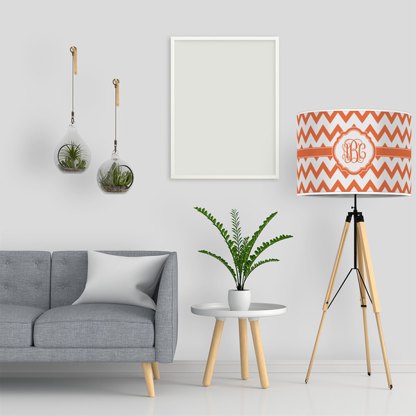 Chevron 16" Drum Lampshade - LIFESTYLE