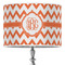 Chevron 16" Drum Lampshade - ON STAND (Poly Film)