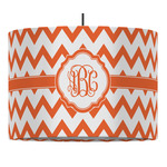 Chevron 16" Drum Pendant Lamp - Fabric (Personalized)