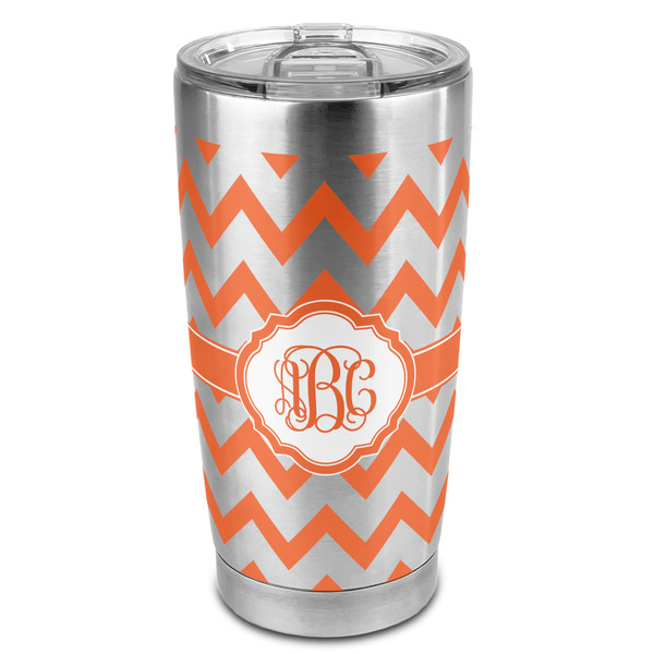 Custom Chevron 20oz Stainless Steel Double Wall Tumbler - Full Print (Personalized)