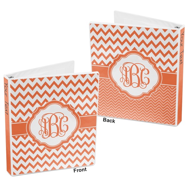 Chevron 3-Ring Binder Front and Back