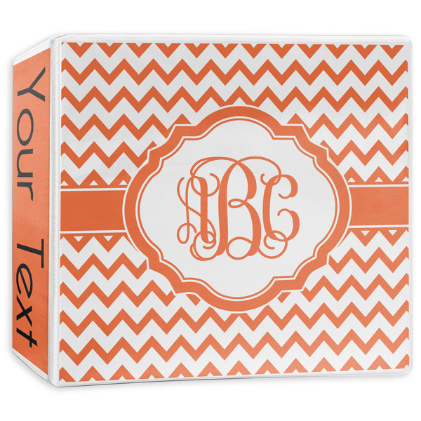 Custom Chevron 3-Ring Binder - 3 inch (Personalized)