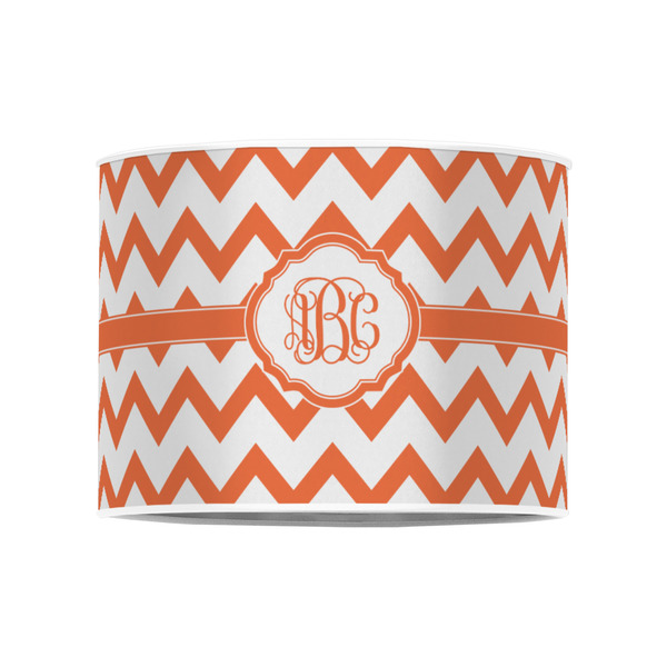 Chevron 8" Drum Lampshade - FRONT (Poly Film)