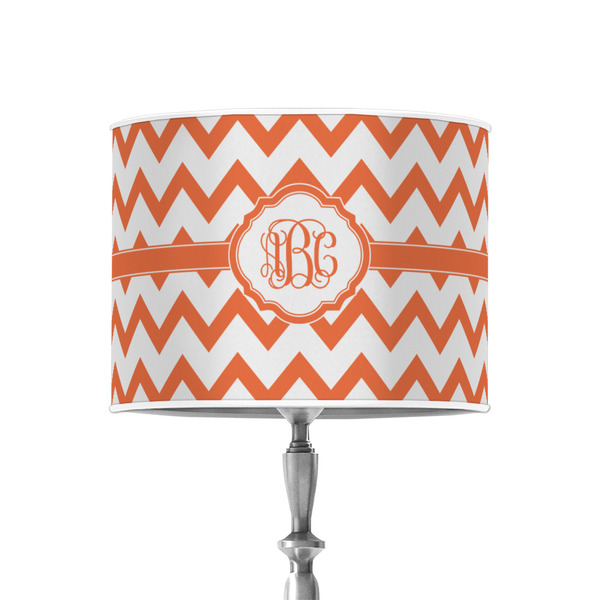 Chevron 8" Drum Lampshade - ON STAND (Poly Film)
