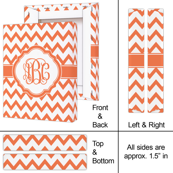 Chevron 8x10 - Canvas Print - Approval