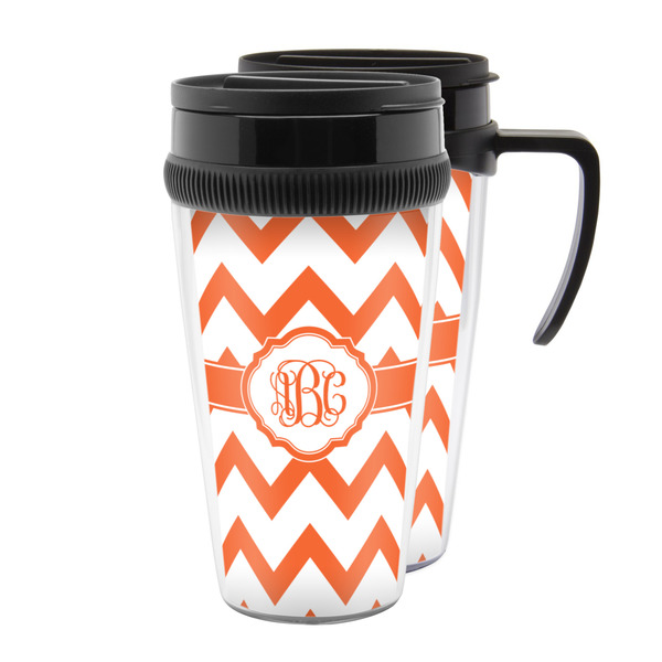 Custom Chevron Acrylic Travel Mug (Personalized)