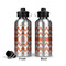 Chevron Aluminum Water Bottle - Front and Back