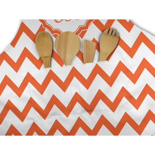 Chevron Apron - Pocket Detail with Props