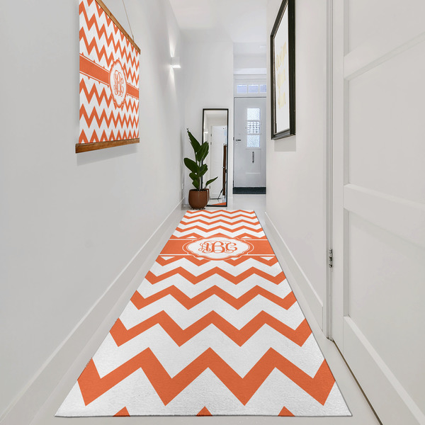 Chevron Area Rug Sizes - In Context (vertical)