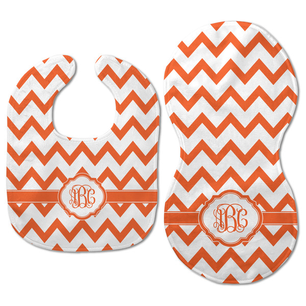 Chevron Baby Bib & Burp Set - Approval (new bib & burp)