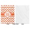 Chevron Baby Blanket (Single Sided - Printed Front, White Back)