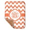 Chevron Sherpa Baby Blanket - 30" x 40" w/ Monograms