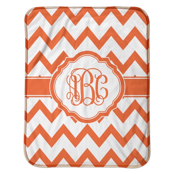 Chevron Baby Sherpa Blanket - Flat