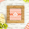 Chevron Bamboo Trivet with 6" Tile - LIFESTYLE