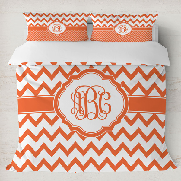 Custom Chevron Duvet Cover Set - King (Personalized)