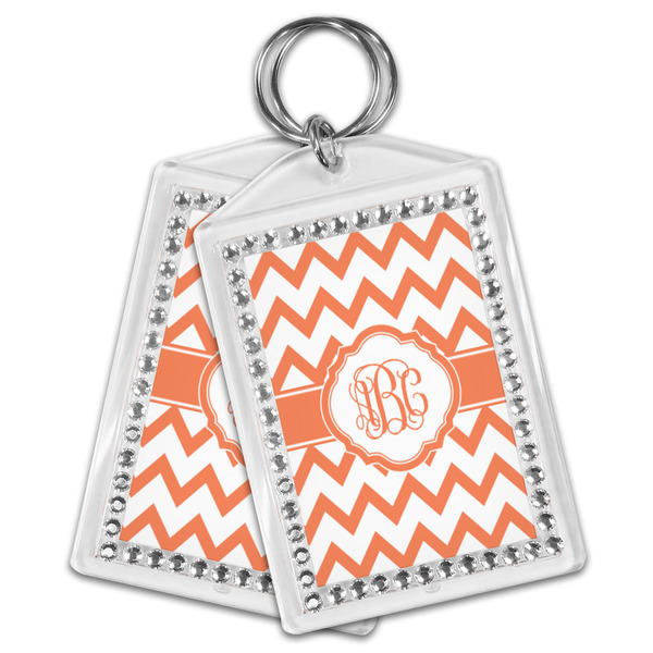 Chevron Bling Keychain - MAIN