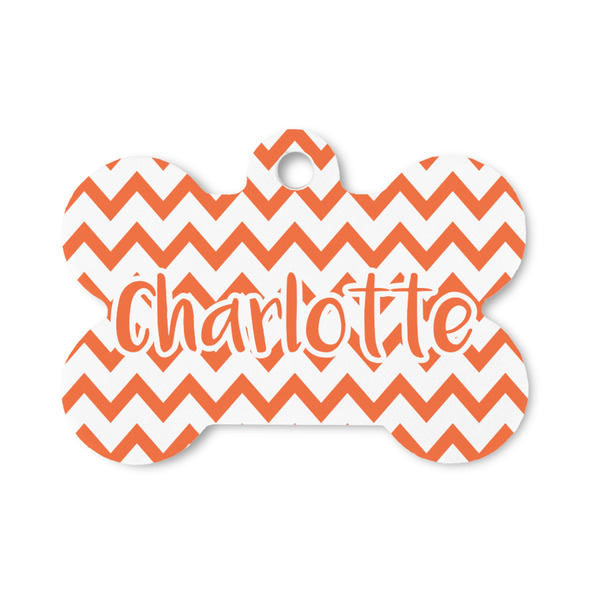 Custom Chevron Bone Shaped Dog ID Tag - Small (Personalized)