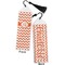 Chevron Bookmark with tassel - Front and Back
