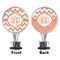 Chevron Bottle Stopper - Front and Back