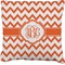 Chevron Faux-Linen Throw Pillow 16" (Personalized)