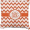 Chevron Faux-Linen Throw Pillow 18" (Personalized)