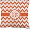 Chevron Faux-Linen Throw Pillow 20" (Personalized)