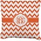 Chevron Faux-Linen Throw Pillow 26" (Personalized)
