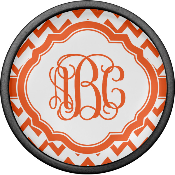 Chevron Cabinet Knob - Black - Front