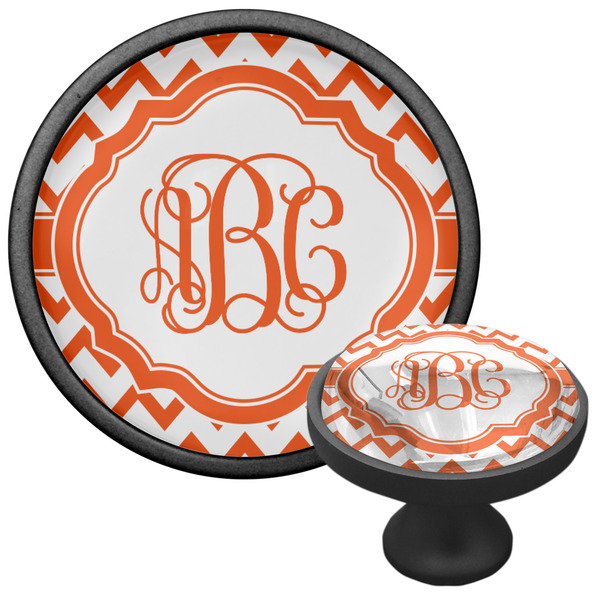 Chevron Cabinet Knob - Black - Multi Angle