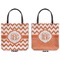 Chevron Canvas Tote - Front and Back