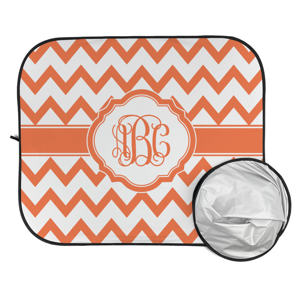 Chevron Car Sun Shades - FOLDED & UNFOLDED