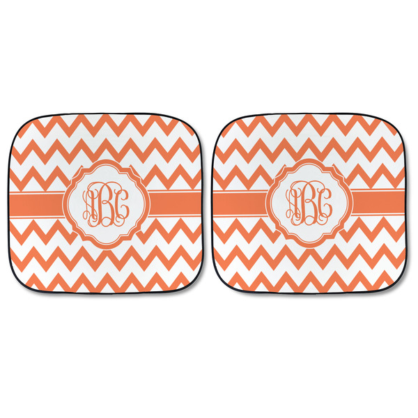 Chevron Car Sun Shades - FRONT