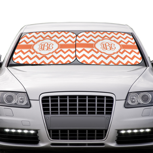 Chevron Car Sun Shades - IN CONTEXT