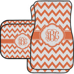 Chevron Car Floor Mats Set - 2 Front & 2 Back (Personalized)