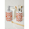 Chevron Ceramic Bathroom Accessories - LIFESTYLE (toothbrush holder & soap dispenser)