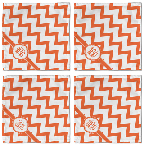 Chevron Cloth Napkins - Personalized Lunch (APPROVAL) Set of 4