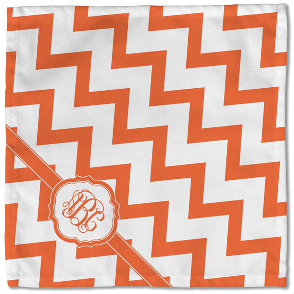 Chevron Cloth Napkins - Personalized Lunch (Single Full Open)