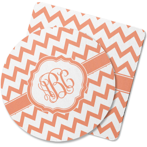 Custom Chevron Rubber Backed Coaster (Personalized)