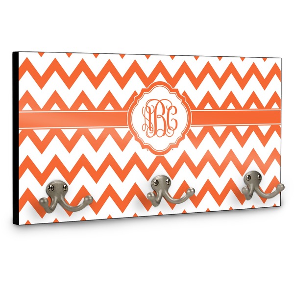 Chevron Wall Mounted Coat Hanger - Side View