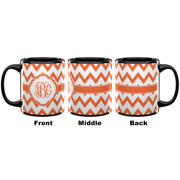Chevron Coffee Mug - 11 oz - Black APPROVAL