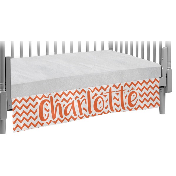 Custom Chevron Crib Skirt (Personalized)