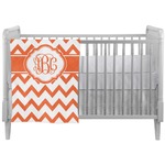 Chevron Crib Comforter / Quilt (Personalized)