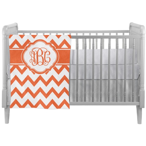 Custom Chevron Crib Comforter / Quilt (Personalized)