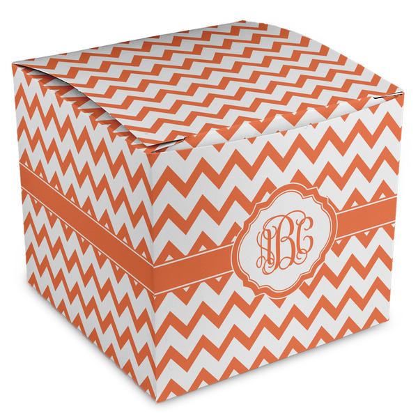 Custom Chevron Cube Favor Gift Boxes (Personalized)